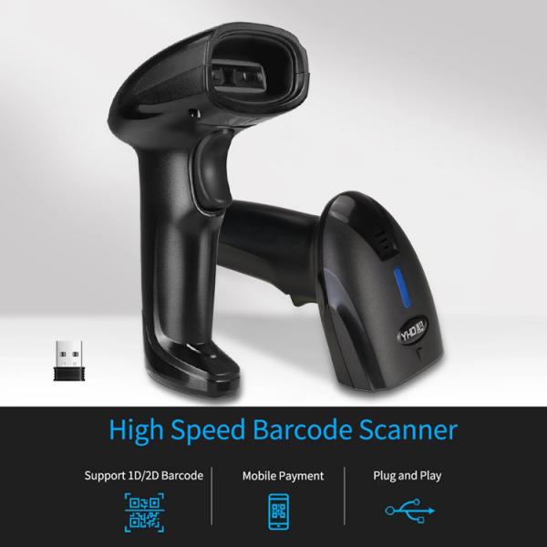 Quality Desktop Barcode Image Scanner 1D 2D Hands Free For Inventary Store Supermarket for sale