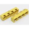 China 1 X 4 Yellow Side Entry RJ45 Modular Jack THT For Network Router factory