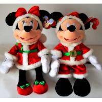 China 18inch Fashion Disney Christmas Mickey Mouse and Minnie Mouse Plush Toys for sale
