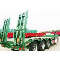 China 80000kg Tri Axle Low Bed Trailer Q345B Detach Gooseneck Trailer For Pickup Truck factory