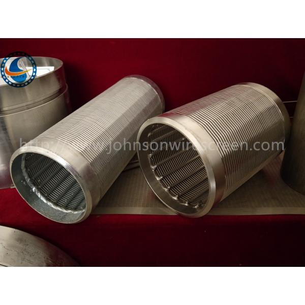 Quality Customized 20 Slot Johnson Vee Wire Screen Strong Corrosion Resistance for sale