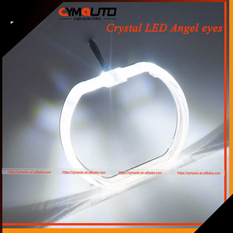 China Crystal LED Angel Eyes Halo Ring RGB DRL Lights Car Accessories factory
