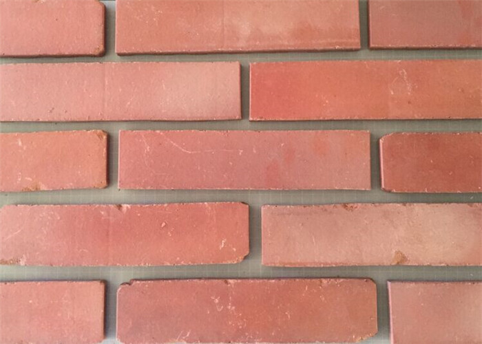 China 3D51-3 Clay Thin Veneer Brick Turned Color Veneer Brick With Smooth Surface Edge Damages Style factory