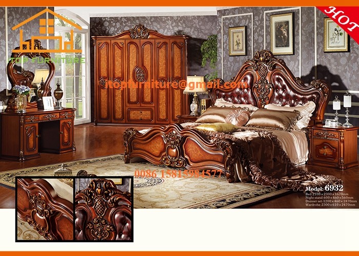 China French country north carolina antique cheap mdf bedroom furniture sets factory