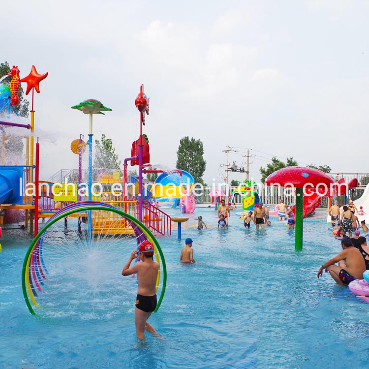 Funny Water Park Equipment Interactive Aqua Park for Kids Family