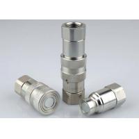 Quality Chrome Three ISO 16028 Flat Face Couplings LSQ-PTF Single Handed Operation for sale