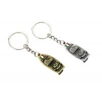 China Bullet Cute Metal Keychain Zinc Alloy Metal Bottle Opener Keychain 15mm Thick for sale