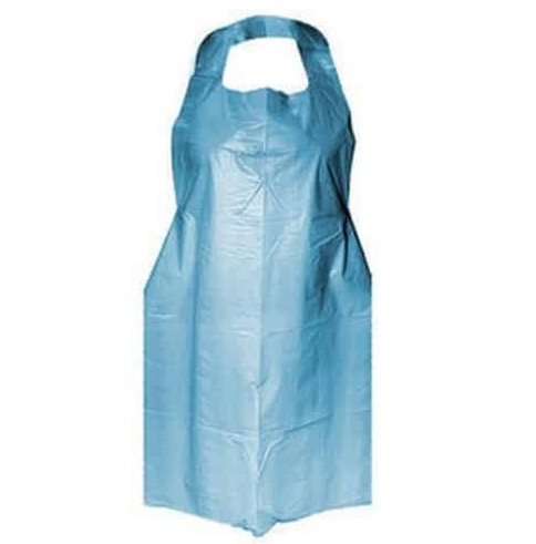 Quality Lightweight Blue Disposable Plastic Apron Anti Barrier 0.04MM Thickness for sale