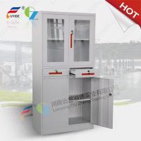 China 2016 hot sale steel cupboard FYD-W013 with lower price,glass/steel door with 2 drawer for sale