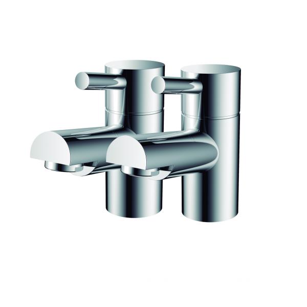 Quality Contemporary Bathroom Mixer Taps Polished With Chrome Finish T8206 for sale
