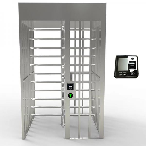 Quality Automatic Entrance Waist Full Height Turnstile With Card Reader Face Recognition for sale