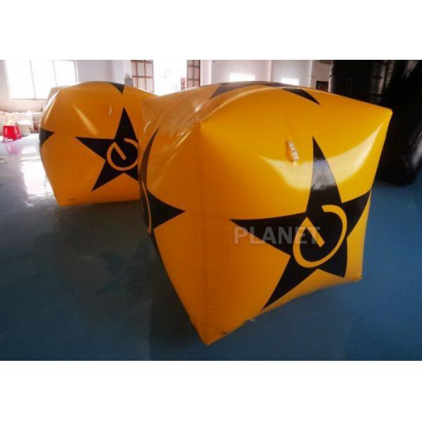 Quality EN14960 Inflatable Cube Water Floating Swimming Safety Buoy  Uv Resistance for sale