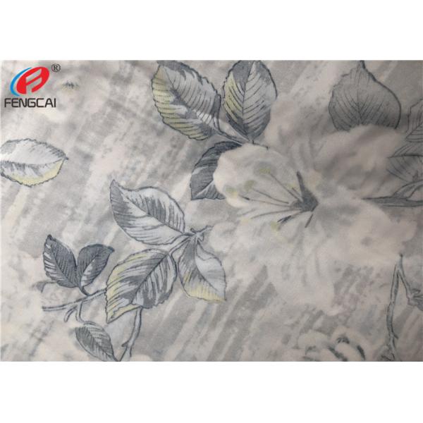 Quality Press Glue Polyester Sofa Velvet Upholstery Fabric , Print Knitted Fabric for sale