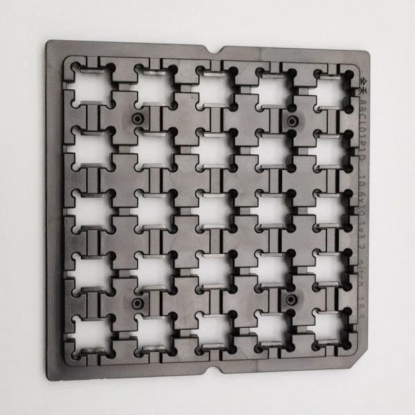 Quality Antistatic PC Standard Waffle Pack Chip Trays Eco Friendly For Lens Holder for sale