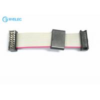 china 2.54 Pitch IDC DIP 14 Pin Flat Ribbon Cable Assembly Male To Female FC Connector
