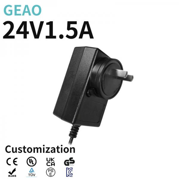 Quality Universal 24V 1.5A Interchangeable Power Adapter Lightweight Multi Plug for sale