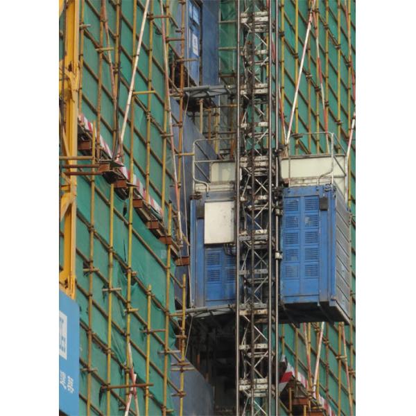 Quality Rack Pinion Type VFD Single Cage Modular Material Hoist Construction for sale
