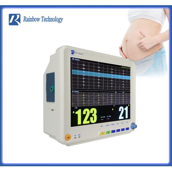 Quality Energy Saving Portable Fetal Monitor Toco FHR FM 3 Parameters Fetal Heartbeat Monitor for sale