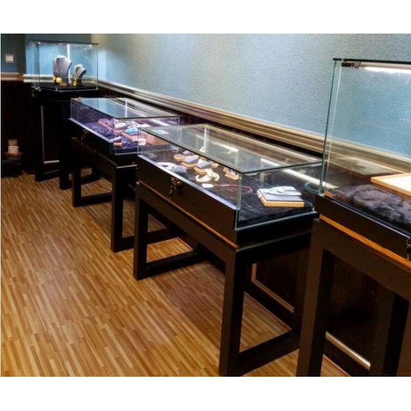 Quality Lockable Glass Display Cabinet / Floor Standing Glass Display Cabinets for sale