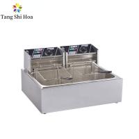 Quality Stainless Steel Electric Deep Fryer 2500W Commercial Countertop Fryer Fast Food for sale