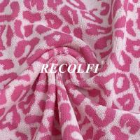 China 135cm Leopard Prining Activewear Knit Fabric Sustainable Swim Towelling Fabric factory