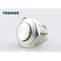 Quality High Head 16mm Stainless Steel Push Button Switch Waterproof Easy Installation for sale