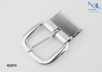 China Screw Type Metal Strap Buckles , Professional Leather Belt Pin Buckle factory