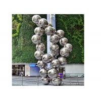 China Large Landscape Decorative Stainless Steel Mirror Balls Sculpture factory