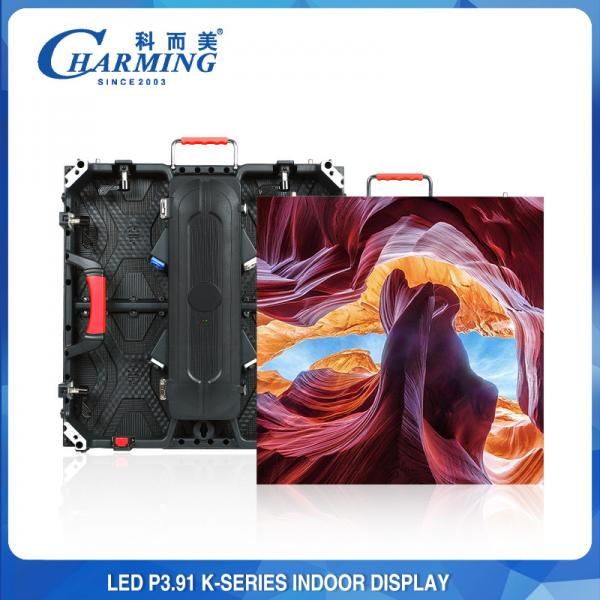 Quality Practical Rental Indoor Fixed LED Display P3.91 With Rubber Handle for sale