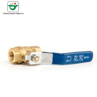 China Copper 1/2'' Lead Free Ball Valve With Plated Steel Handles for sale