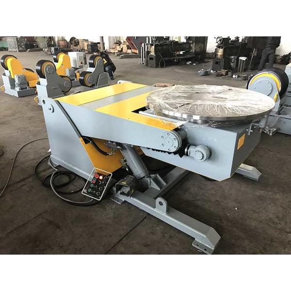 Quality 5T Hydraulic Elevating Welding Rotating Display Table With Remote Hand Control for sale