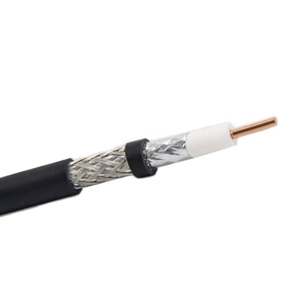 China Solid Copper Conductor Coaxial Cable 5DF RG6 RG59 OD7.5MM With PVC PE Jacket factory