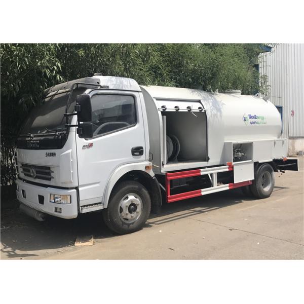 Quality 6m3 3 Tons 6000l Bobtail Lpg Truck , Dongfeng 6 Wheels Lpg Filling Dispenser Truck for sale