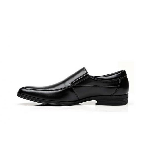 Quality Slip on Loafers Black Durability Mens Casual Dress Shoes For Formal Events for sale