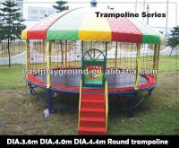 China Amusement Mobile Bungee Trampoline Galvenized Steel Pipes PP Material factory