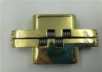 China Gold Plated Hidden Door Hinges For 30mm Solid Wood Doors , Fireproof Door factory