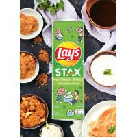 China Stack Up Flavor with Lay's Stax Sour Cream & Onion - 100g - Wholesale Asian Snack factory