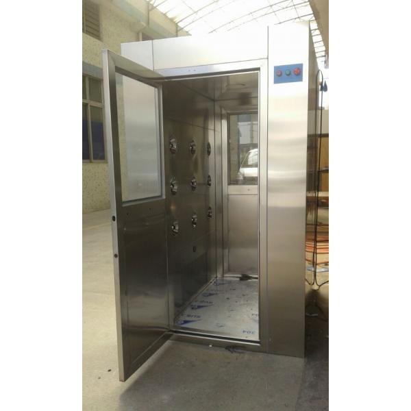 Quality 4 - 8 Person Intelligent Stainless Steel Air Shower , Class 100 Air Shower Room for sale