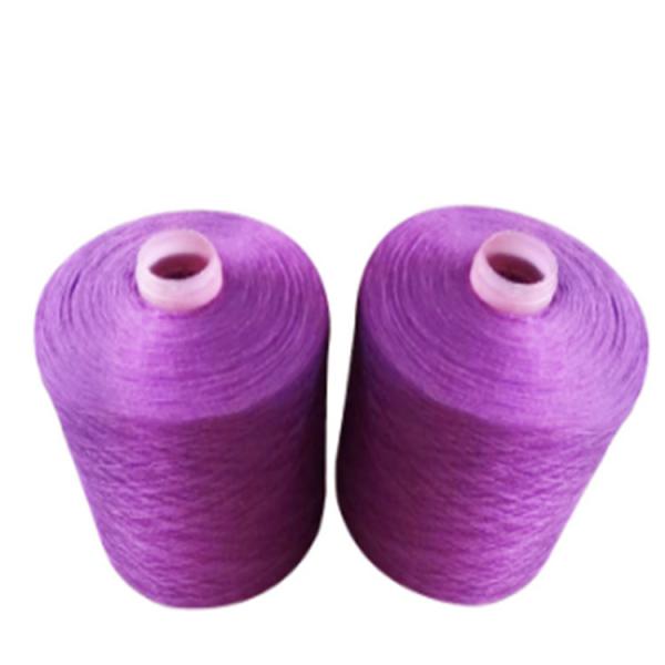 Quality Double Ply Dyed Polyester Yarn 50 / 2 40 / 2 30 / 2 Good Fastness For Suits for sale