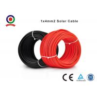 China High Electrical Conductivity Single Core Electrical Cable 6.0mm OD 4.0mm2 Black Or Red for sale