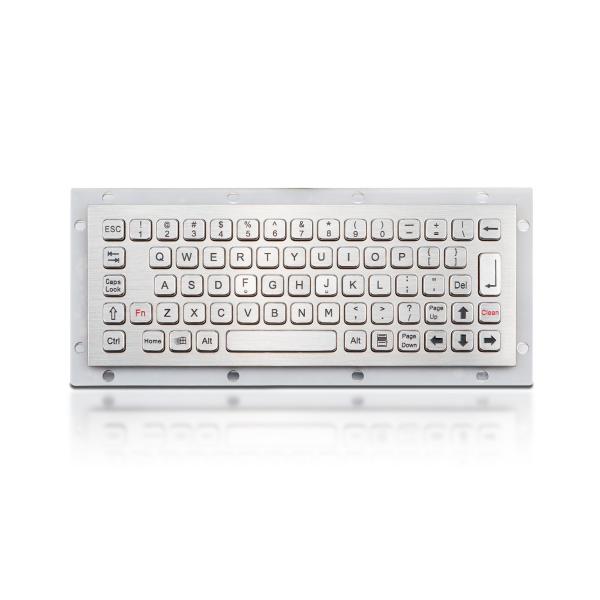 Quality IP65 dynamic Stainless Steel Industrial Keyboard Vandal Proof 68 Keys Compact for sale