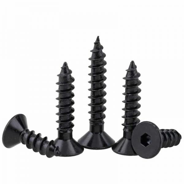 Quality Hex Drive Flat Head Alloy Stainless Steel Self Tapping Screws 6-40mm Length M6 for sale