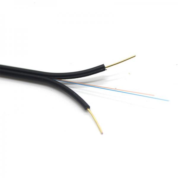 Quality G652D FTTH Drop Fiber Optic Cable With Messenger Telecommunication Cable for sale