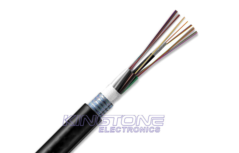 China Outdoor 30 core fiber optic cabling G.652D G.657A buried cable with polyethylene sheath factory