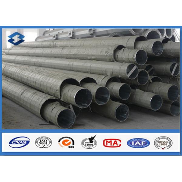 Quality 50ft Length Q345 Electric Power Transmission Pole Burial Type 2 Section for sale