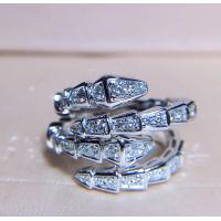 China Women's Unique 18K White Gold With Diamond Ring Customization Available vvs real diamond jewellery factory