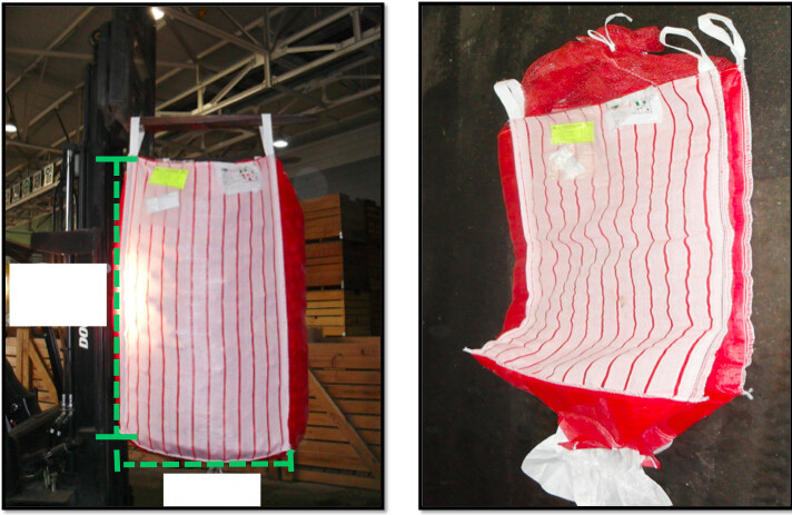 China Potato ventilated bulk bags 1.5tonne , red breathable PP fabric FIBC Bags factory