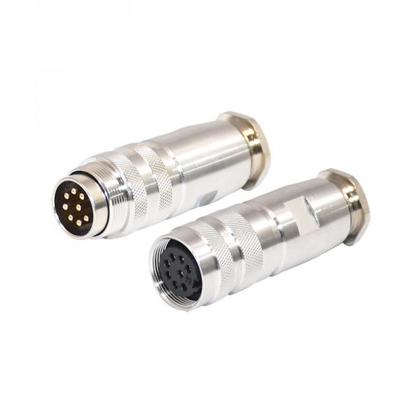 Quality connector M16 8 pin copper metal assembly type plug car airbag connector for sale