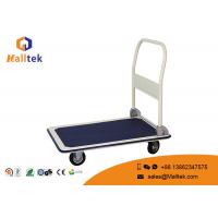 Quality 4 Wheels Industrial Logistics Trolley Flat Hand Push Trolley For Warehouse for sale