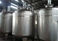 China 3000L 4000L 5000L Stainless Steel Storage Tanks For Foods / Dairy Products factory